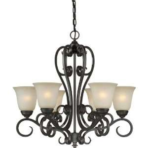  Forte Lighting 2499 06 64 Bordeaux Traditional / Classic 