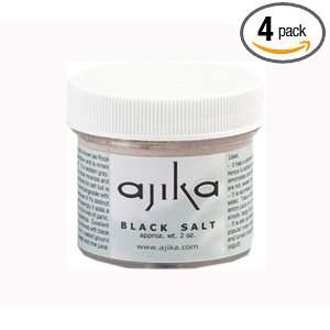 Ajika Black Salt or Rock Salt or Kala Namak, 1.8 Ounce (Pack of 4)