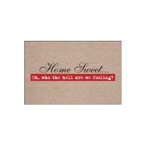  FUNNY HOME SWEETWHO THE HELL? DOORMAT Patio, Lawn 