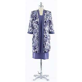 Purple Jacket Dress  R & M Richards Clothing Womens Dresses 