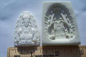 Buddha Carved Style Pendant Clay Push Mold Kwan yin  