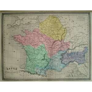  La Brugere Map of France Gaule (1877)