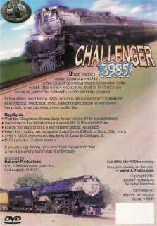 Challenger 3985 The Worlds Largest Steam Locomotive DVD 616964239877 