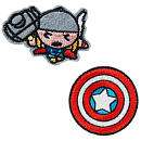 Gutzy Gear Marvel Kawaii Art Collection Patches 2 Pack   Thor and 
