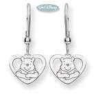 Disney Pooh Jewelry   14k White Gold Disney Winnie the Pooh Heart 