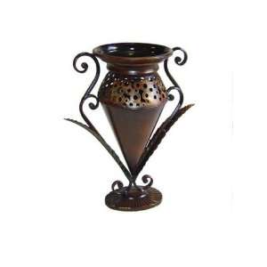  14.5 ht Metal Planter Vase Home Pot Decor Floral Stand 