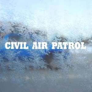  CIVIL AIR PATROL Banner USAF White Decal Window White 