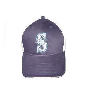 Seattle Mariners baseball hat cap   Cotton   One size fit velcro   Clr 