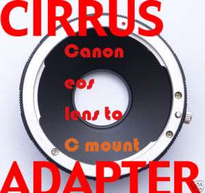 Canon eos lens to C mount Scope adapter  