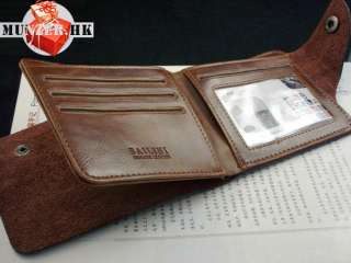   Leather Wallet Pockets Card Clutch Cente Bifold Purse D1202 8  