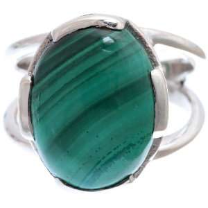 Malachite Ring   Sterling Silver