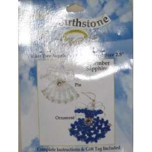 Safety Pin Birthstone Angel Kit   September (Sapphire)