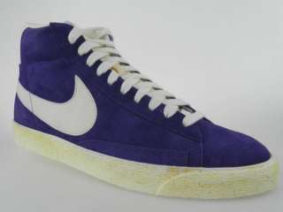 NIKE BLAZER HI SUEDE (VNTG) NEW Mens Retro Purple Basketball Shoes 