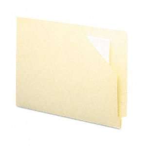 Smead  Antimicrobial End Tab File Jackets, Letter, 11 Pt. Manila, 100 