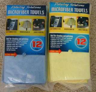 NEW Microfiber Towels 24 (2x12) 16 x 16 Cleaning Cloths  