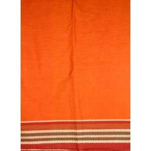  Plain Mahogany Fabric from Bangalore with Golden Weave on 
