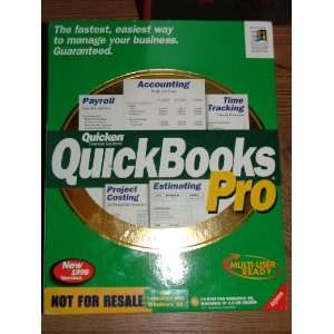 Software Quicken Financial Solutions QUICKBOOKS PRO Version 6.0 Multy 
