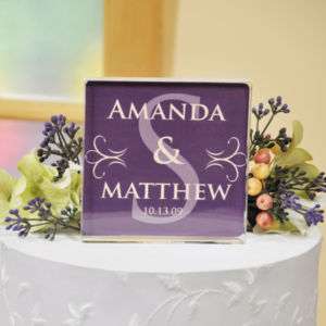 Personalized Monogram Wedding Cake Topper  