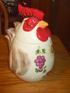 Style Eyes French Country Baum Bros Rooster Cookie Jar  