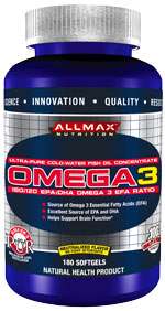 AllMax Nutrition Ultra Pure Cold Water Fish Oil Omega 3  