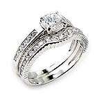 28ct beautiful Womens Anniversary/We​dding/Engageme​nt 2 RING 