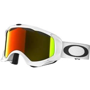  Twisted Polished White Adult Snow Snowmobile Goggles Eyewear w/ Free 