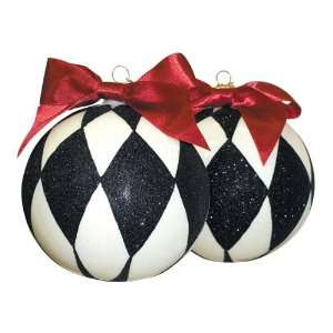  Courtly Harlequin Large Ball Ornament Set