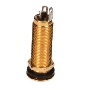  Flush Mount Gold Metal Output Jack For Electric Guitar And 