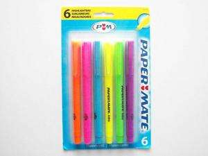 Papermate fluorescent highlighters assorted colors  
