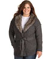 DKNY Jeans Plus Size Plus Size Faux Fur Trim Cardigan $44.99 (  