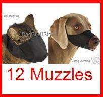 12 pc DOG CAT GROOMING MUZZLES groomers vet kennel SET  