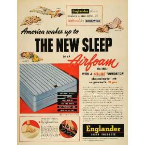  1950 Ad Airfoam Mattress Englander Sleep Products Angel 