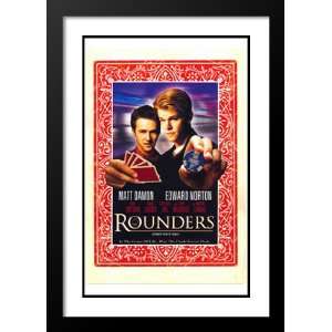 Rounders 32x45 Framed and Double Matted Movie Poster   Style C   1998