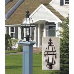    BL CL/SE Beacon 33 One Light Outdoor Post Mount Lantern in Black