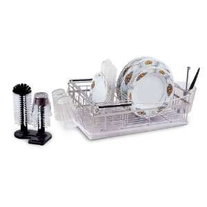  Expandable Dish Rack with Glass Washer