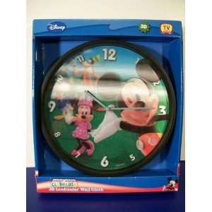  Disney Mickey Mouse Clubhouse 3D Lenticular Wall Clock 