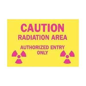 Caution Radiation Sign,14 X 20in,eng   BRADY  Industrial 