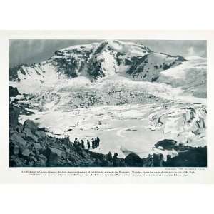  1910 Print Carbon Glacier Mountain Amphitheater Liberty 