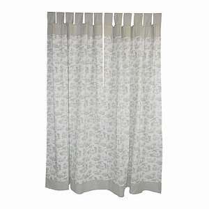  Tadpoles Toile Set of Two Curtain Panels, 63in Sage, 1 ea 
