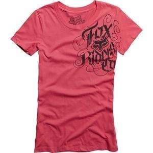  Fox Racing Womens Fueled Crew Neck T Shirt   Large/Bright 