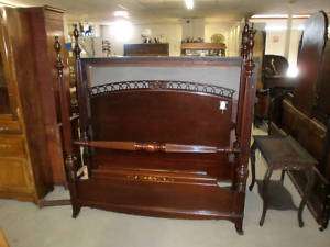 Antique Mahogany Poster Bed Double  