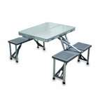 Picnic Time Portable Folding Table with Aluminum Frame