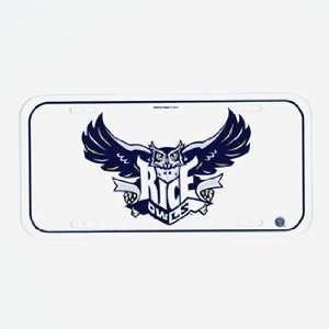  Rice Owls License Plate   college License Plates Sports 