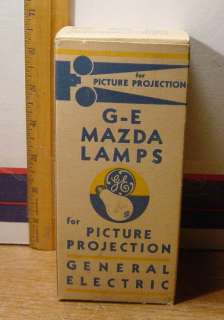 Antique GE Mazda Lamp For Picture Projection Bulb In Box  