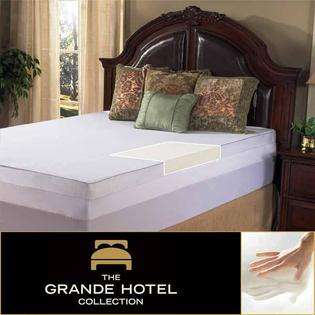   Full size Memory Foam Mattress Topper with Egyptian Cotton Cover at