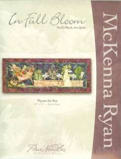   RYAN THYME FOR STU FROM IN FULL BLOOM APPLIQUE QUILT PATTERN  