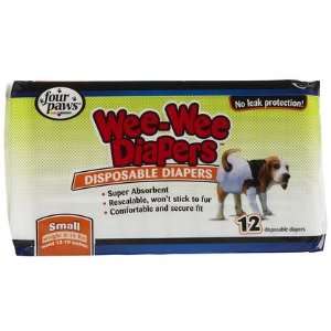  Four Paws Wee Wee Dog Diapers   12 Pack   Small (Quantity 