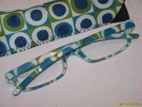 Blue Green Reading Eye Glasses Eyeglasses Readers 2.50  