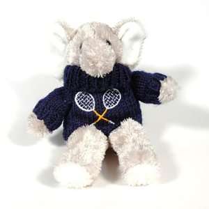  Stuffed Elephant w/Tennis Sweater