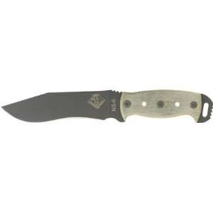  Ontario Night Stalker 6 9420BMF Fixed Blade Knife Black 